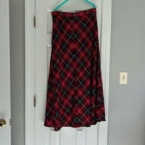 Pendleton wool floor length skirt